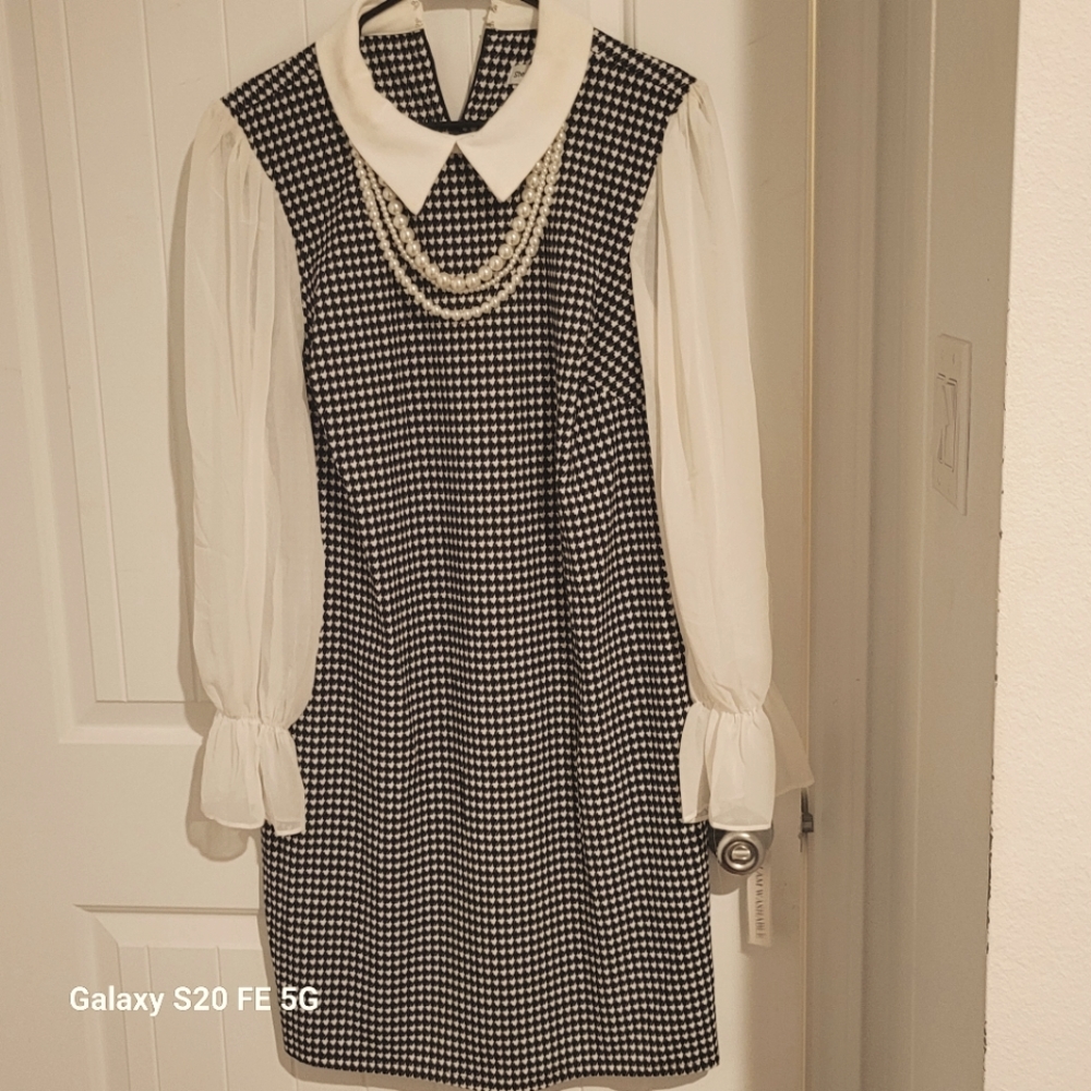Beautiful black and light ivory dress
